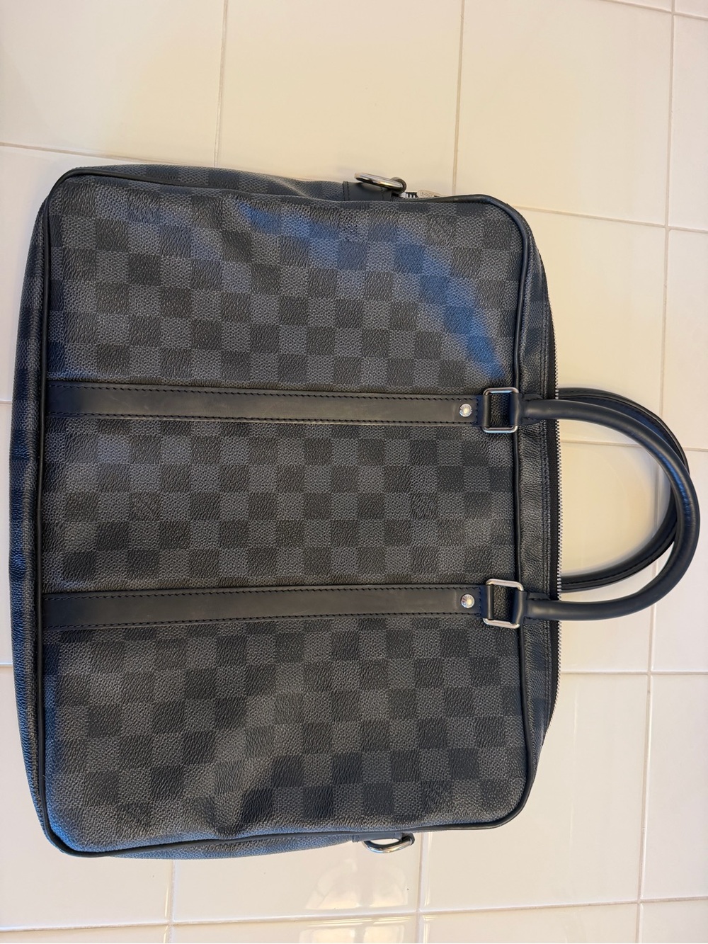 Louis Vuitton Graphite Damier Canvas Briefcase in Black